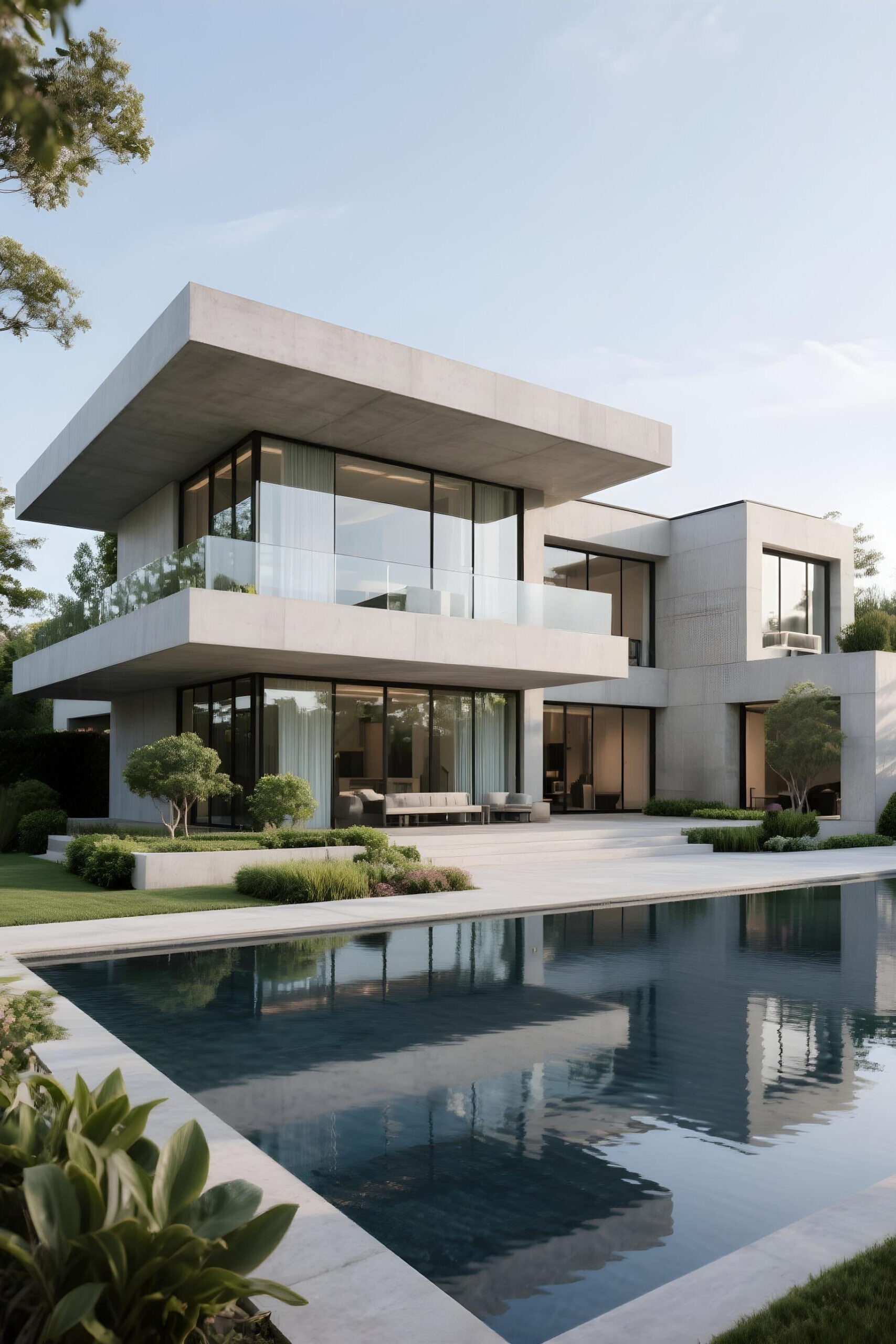 modern-luxury-home-with-pool-contemporary-architecture